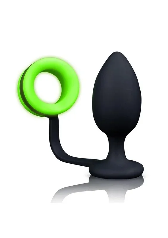Ouch! Butt Plug with Cock Ring Silicone