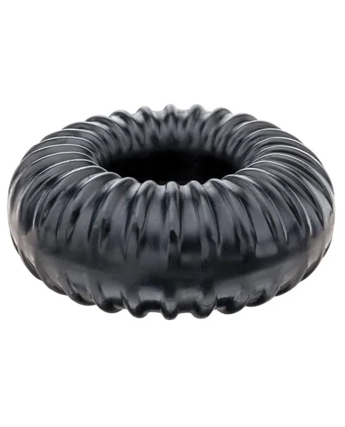 Perfect Fit Ribbed Ring – Black