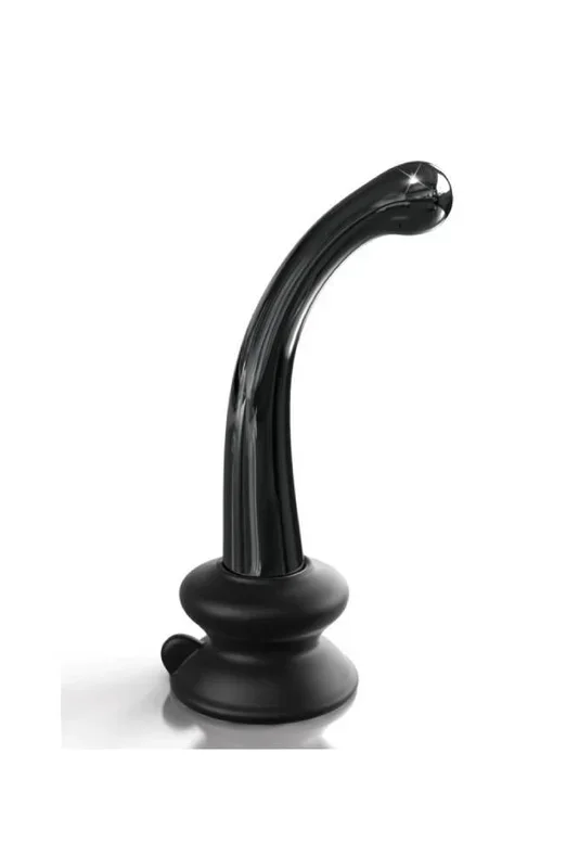Pipedream – Icicles – No. 87 – Suction Cup Glass Dildo – Black