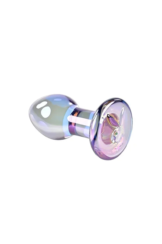 Playboy – Playboy Pleasure Jewels Plug Glass Butt Plug – Iridescent