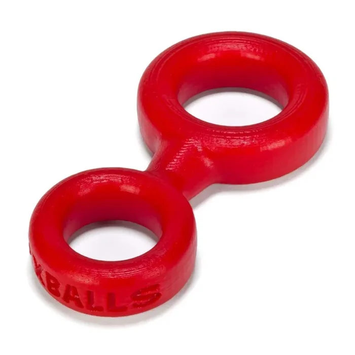 Prowler RED By Oxballs 8-BALL Cock Ring & Ball Tugger Red