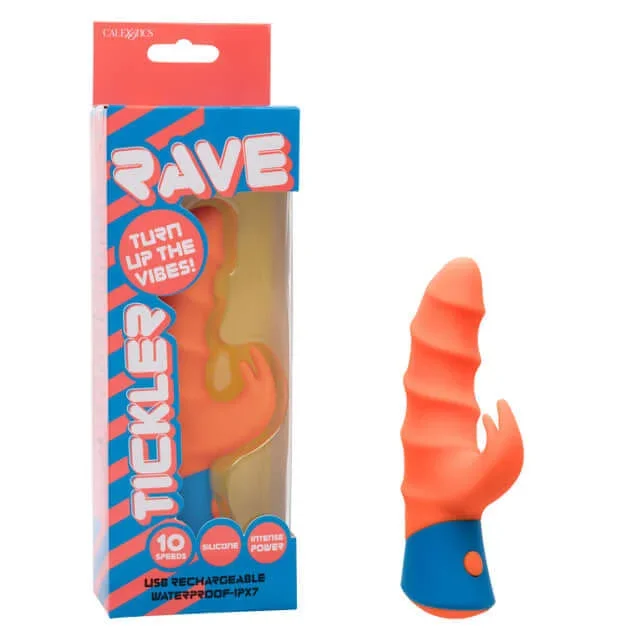 Rave Tickler Rabbit Vibrator Orange