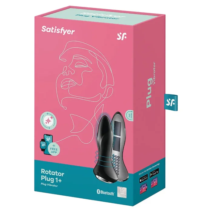 Satisfyer Rotator Plug 1+ Connect App – Black