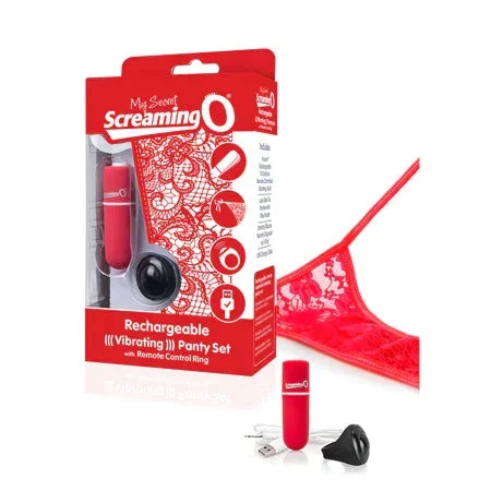 Screaming O My Secret Charged Remote Control Panty – Red
