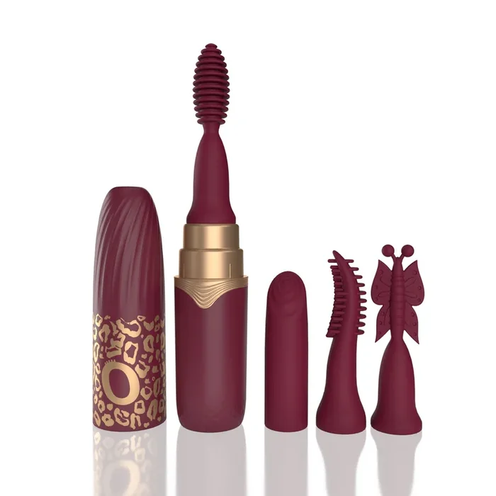 Screaming O My Secret Lipstick Premium Discreet Vibe with 4 Interchangeable Silicone Tips