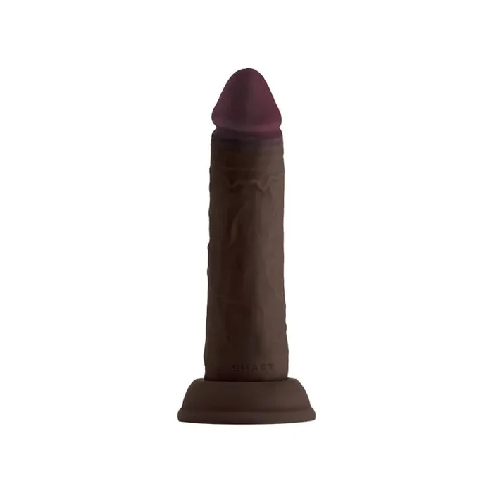 Shaft Model J Liquid Silicone Dong 6.5 In. Mahogany