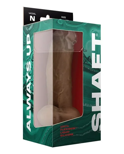 Shaft Model N Flexskin Liquid Silicone Dong with Balls – Oak