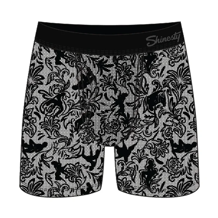 Shinesty The Racy & Lacy Provocative Lace Ball Hammock Pouch Underwear with Fly 2XL