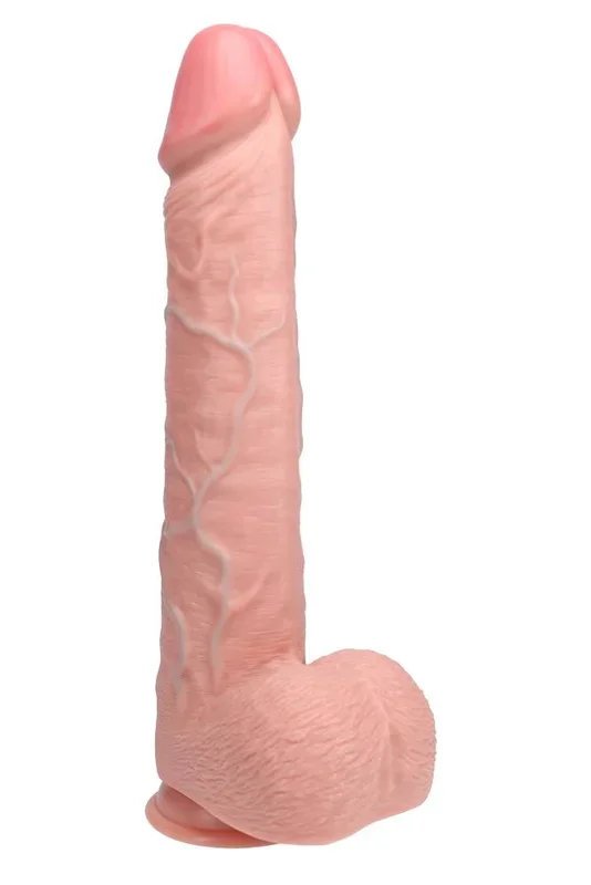 Shots Toys – RealRock – Extra Long 15″ Dildo with Balls – Various Colors