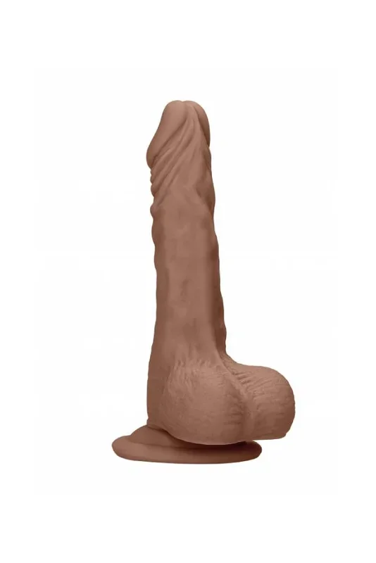 Shots Toys – RealRock Skin – 10 inch Realistic Dildo With Balls – Tan