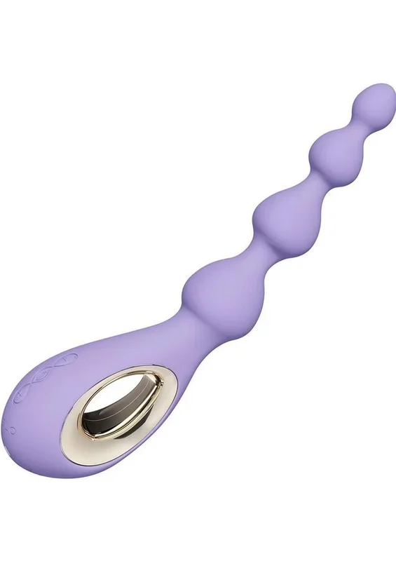 Soraya Rechargeable Silicone Anal Beads – Violet Dusk