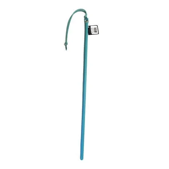 Spartacus 24 inch Leather Wrapped Cane Baby Blue
