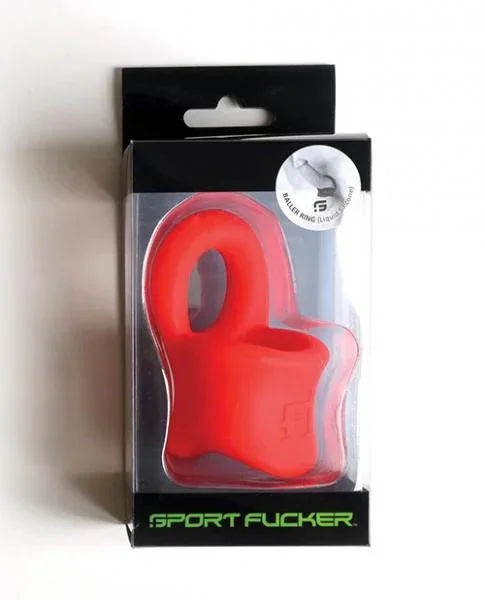 Sport Fucker Silicone Baller Ring – Red
