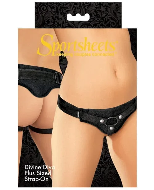 Sportsheets Divine Diva: Plus Size Harness – Black
