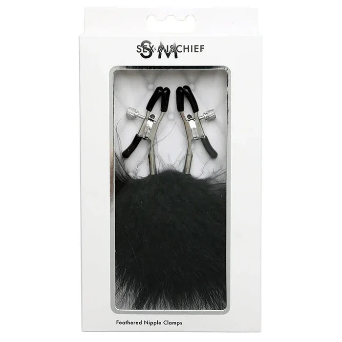 Sportsheets Sex & Mischief Feathered Nipple Clamps