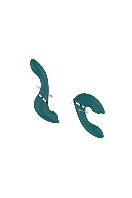 Swan – The Monarch Twisting Vibrator & Flickering Stimulator – Teal