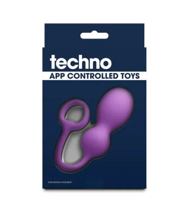 Techno Bop App Compatible Vibrator Purple