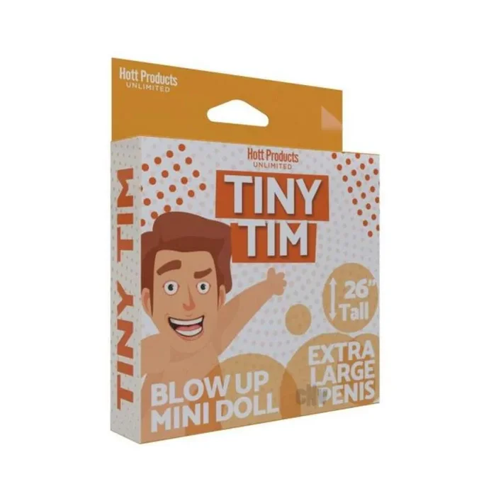 Tiny Tim Blow Up Party Doll Vanilla