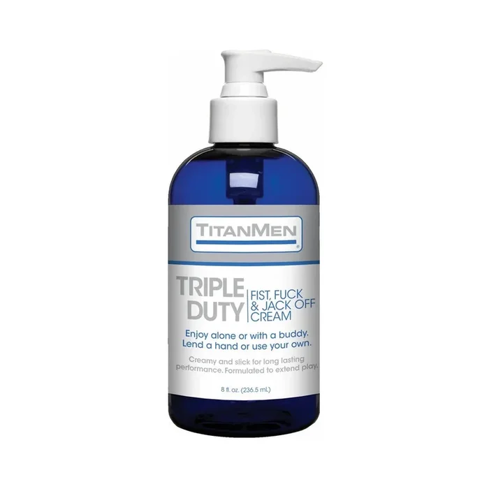 Titanmen – Triple Duty Fist, Fuck & Jack Off Cream 8oz.