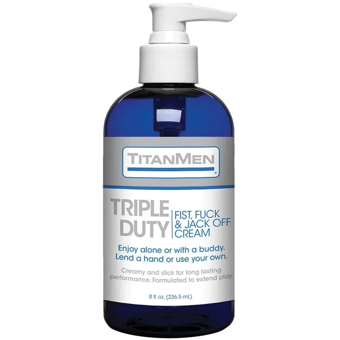 TitanMen Triple Duty Fist, Fuck & Jack Off Cream – 8oz