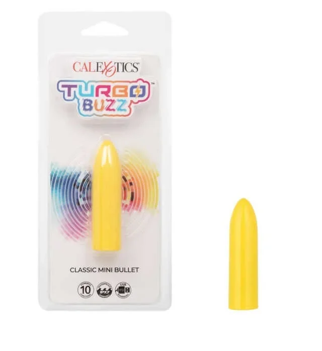 Turbo Buzz™ Classic Mini Bullet Yellow | Discreet & Powerful 10-Function Vibrator