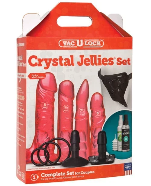 Vac-U-Lock Crystal Jellies Set – Pink