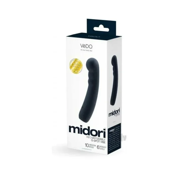 Vedo Midori Rechargeable G Spot Vibe – Just Black