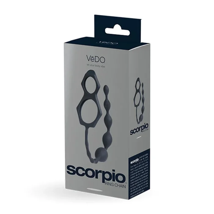 VeDO Scorpio C-Ring & Anal Chain – Just Black