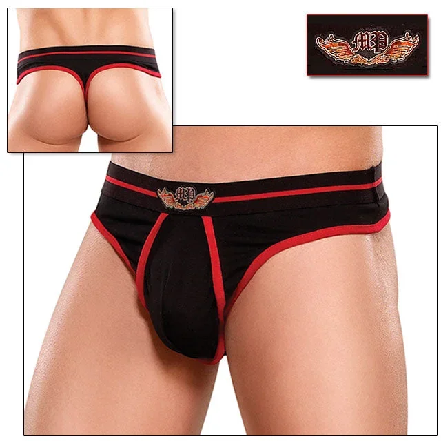 Wings Lo Rise Pouch Enhan Thong ML (Blk)