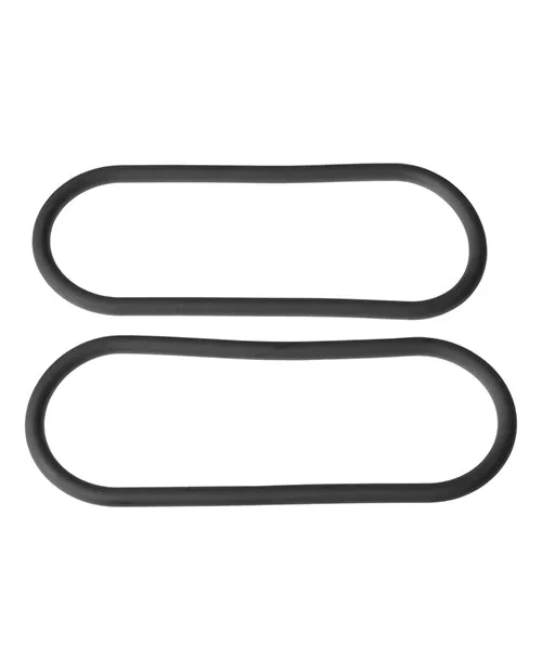 Xplay Gear Silicone 12″ Slim Wrap Ring – Black Pack of 2