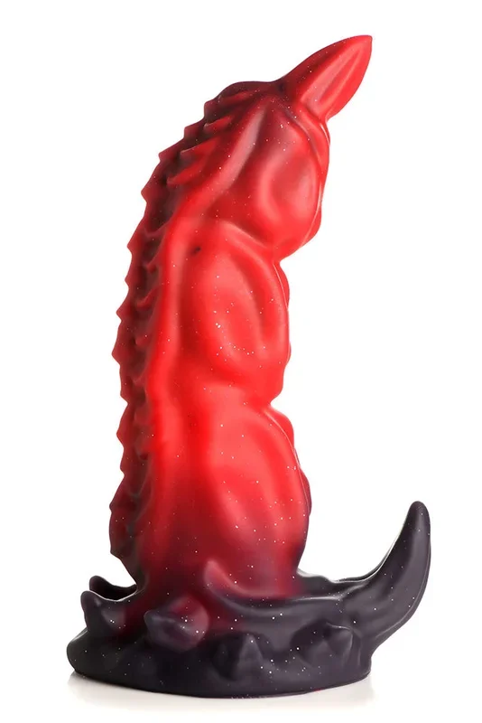 XR Brands – King Scorpion Silicone Dildo – Red/Black