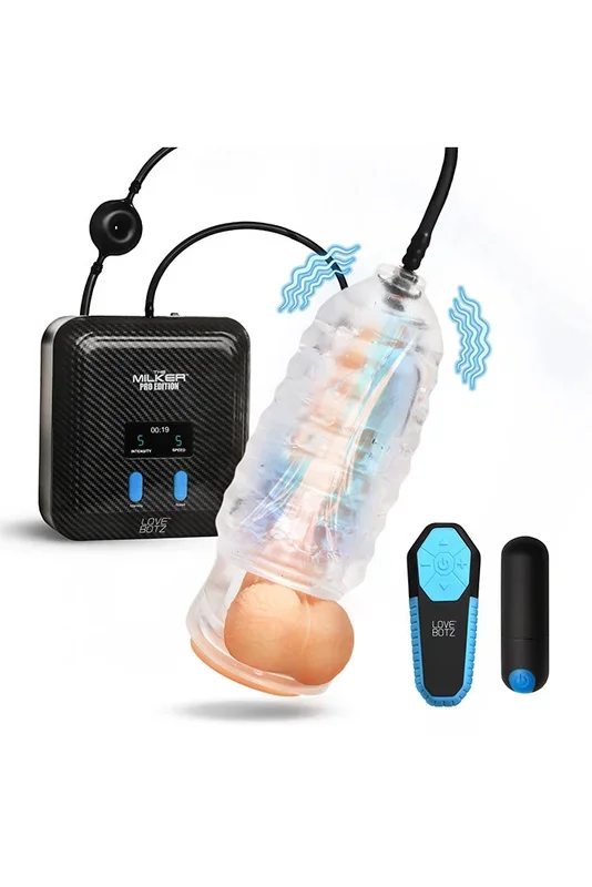 XR Brands – Love Botz – The Milker Vibrating & Sucking Stamina Device