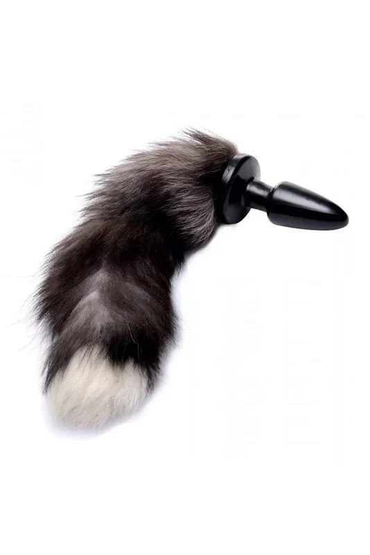 XR Brands – Tailz – Grey Fox Tail Anal Plug