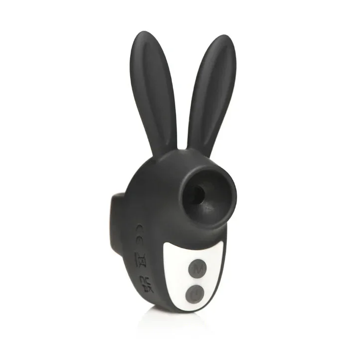 XR Brands Sucky Bunny Rechargeable Air Pulse Stimulator With Finger Sleeve