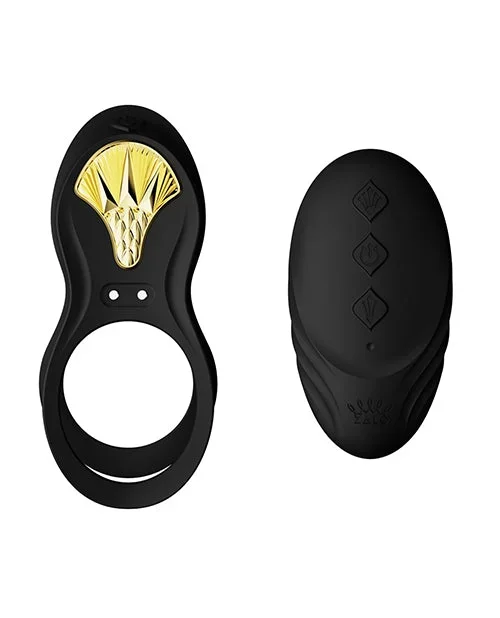 ZALO Bayek Vibrating Couples Ring w/Remote – Obsidian Black