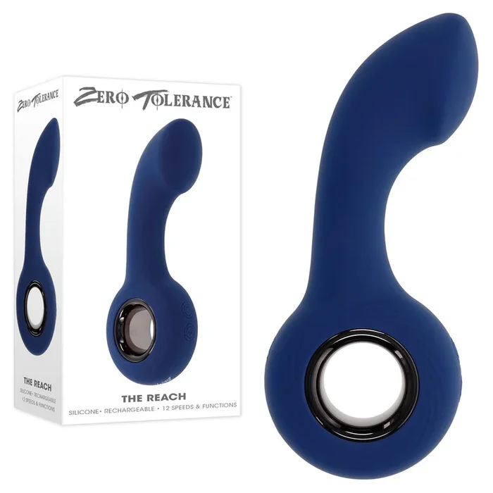Zero Tolerance THE REACH – Blue 13.8 cm USB Rechargeable Vibrating Anal Plug